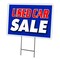 Signmission Used Car Sale Yard Sign & Stake outdoor plastic coroplast window, C-1824 Used Car Sale C-1824 Used Car Sale - alternate 1